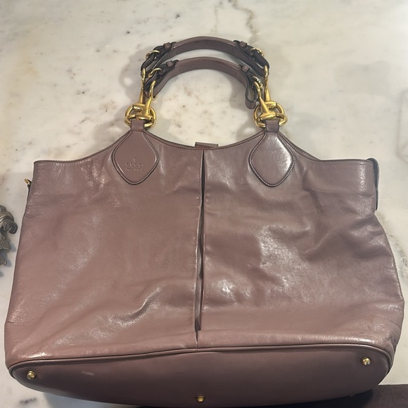 GUCCI Nude leather shopper bag - Picture 15 of 16